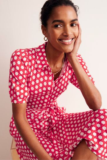 Buy Boden Libby Jersey Midi Shirt Dress from the Laura Ashley online shop