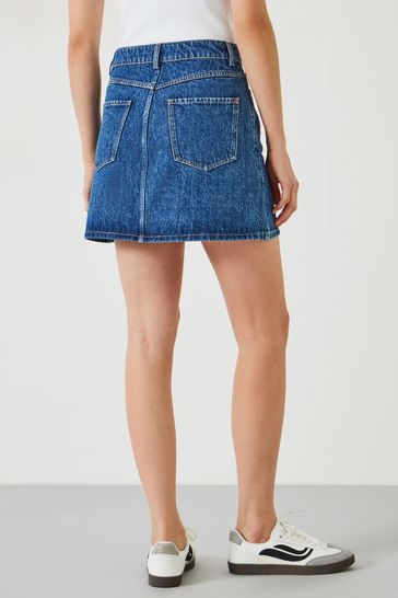 Buy Hush Blue 100 Cotton Saachi Denim Mini Skirt from Next Canada
