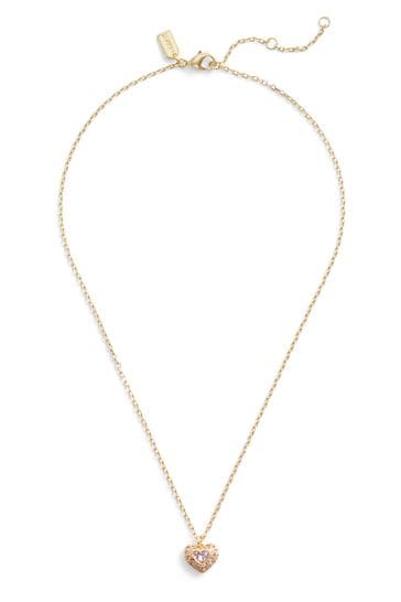 Coach heart necklace best sale