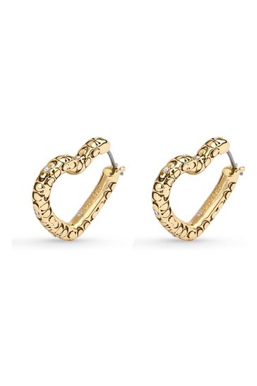 Coach hoop earrings sales