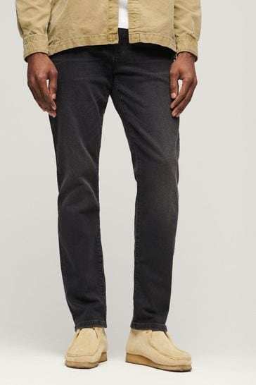 Superdry Grey Slim Vintage Straight Jeans