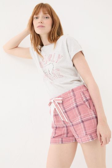 Buy FatFace Check 100 Cotton Pyjama Shorts from the Laura Ashley online shop