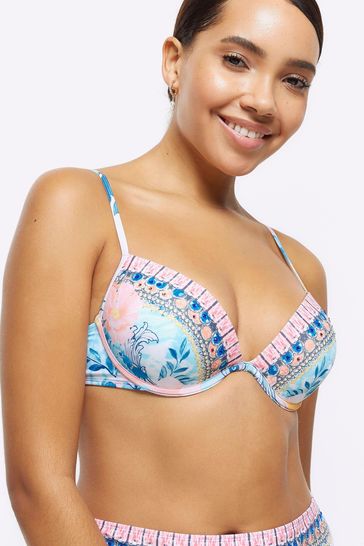 River island embellished bikini sales