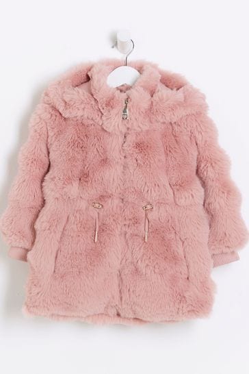Buy River Island Girls Bobble Faux Fur Coat from Next Turkey