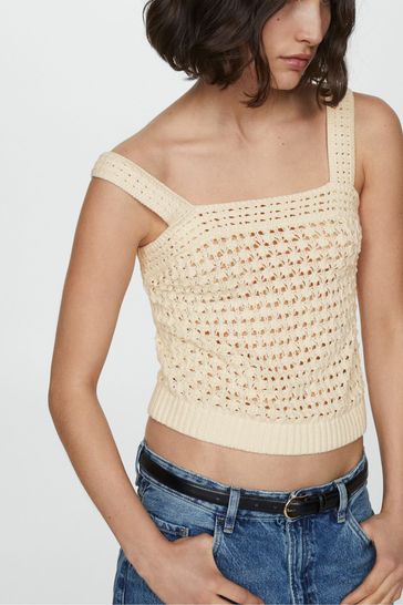 Mango crochet jumper new arrivals