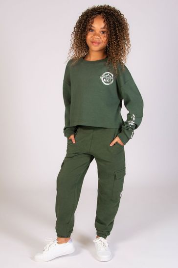 Buy Pineapple Green Girls Cargo Joggers from Next Kuwait