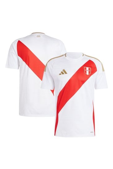adidas White Peru Home Shirt 2024