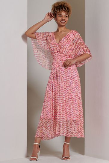 Buy Jolie Moi Kyra Pleated Chiffon Maxi Dress from the Laura Ashley online shop