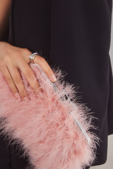 Buy Feather Clutch Bag from the Laura Ashley online shop