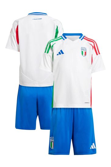 adidas White Italy Away Minikit 2024