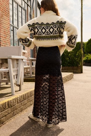 Lace maxi skirt clearance