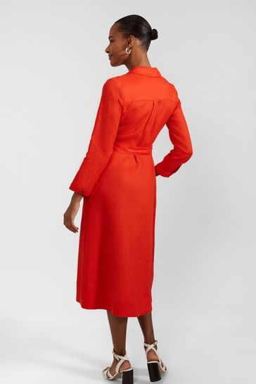 Next red linen dress outlet