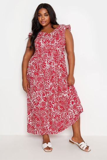 Yours Curve Frill Maxi Dress