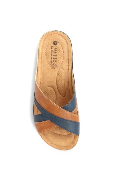 Pavers navy sandals new arrivals