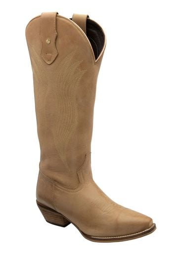 Ravel Natural Leather Mid Calf Boots