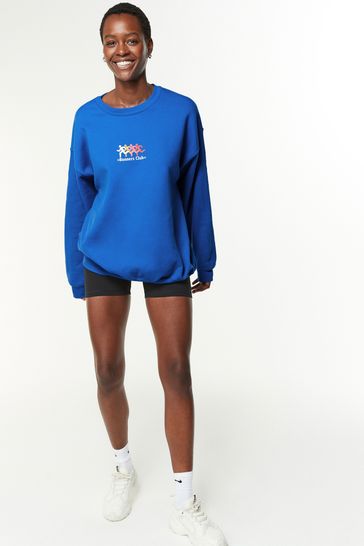 Cobalt blue sweatshirt clearance