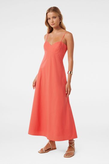 Forever New Jayda Back Lacing 100 Cotton Midi Dress