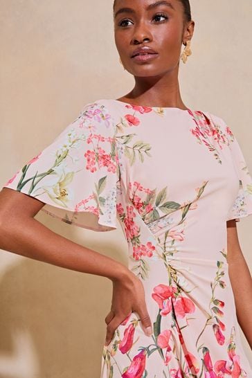 Lipsy pink floral dress hot sale