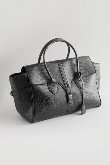 Next black tote bag hotsell