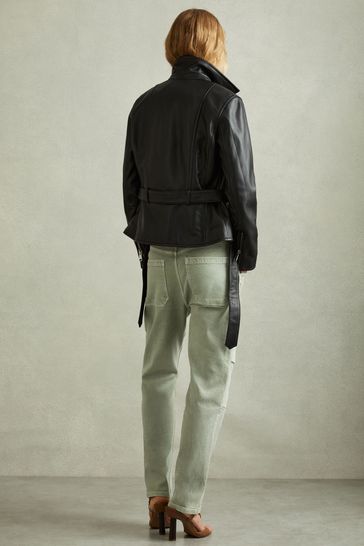 Ted baker febbe leather jacket store