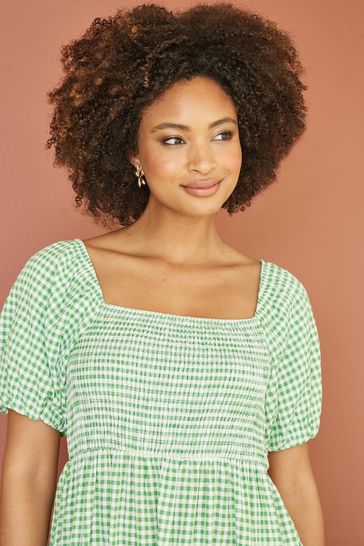 Gingham smock cheap