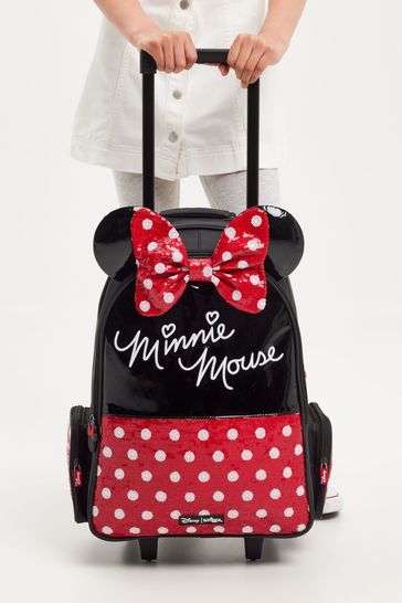 Buy Smiggle Red Minnie Mouse Suitcase Trolley Backpack With Light Up Wheels from Next Egypt