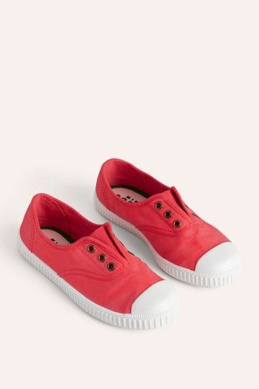 Boden laceless canvas shoes top