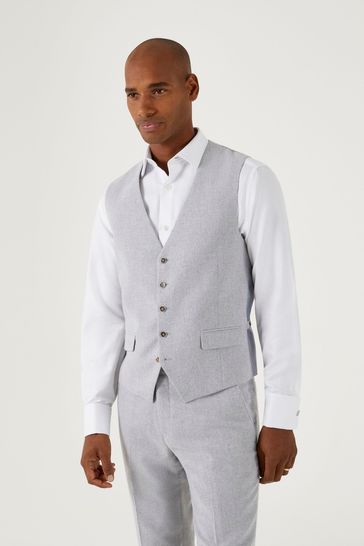 Skopes Jude Grey Tailored Fit Suit: Waistcoat