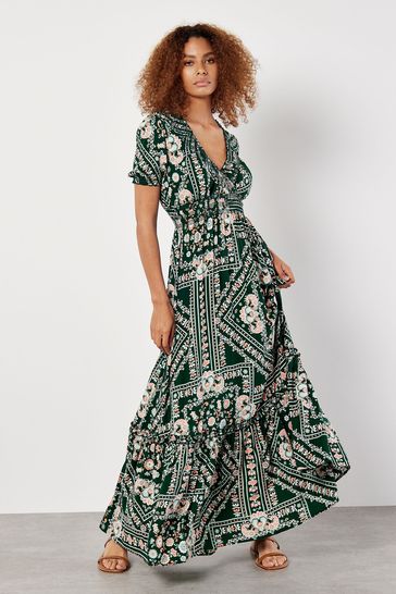 Apricot green dress cheap
