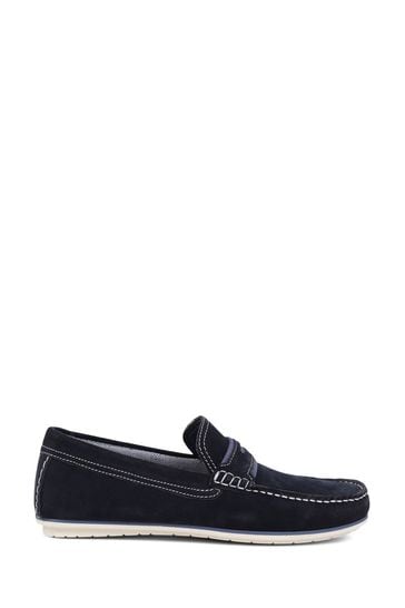 Pavers Blue Suede Loafers