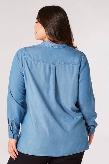 Apricot denim dress hotsell
