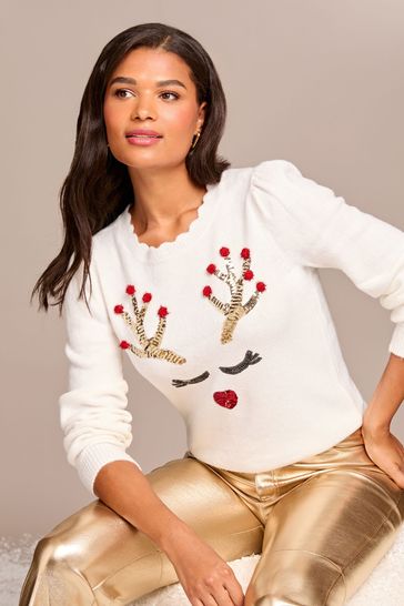 Lipsy christmas crew neck on sale