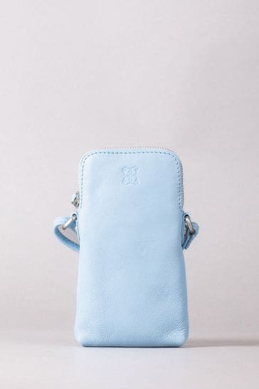 Lakeland Leather Blue Lakeland Leather Coniston Leather Cross Body Phone Pouch