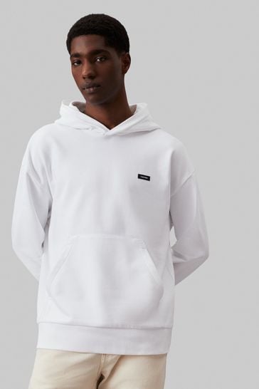 Buy Calvin Klein White 100 Cotton Comfort Hoodie from Next Israel