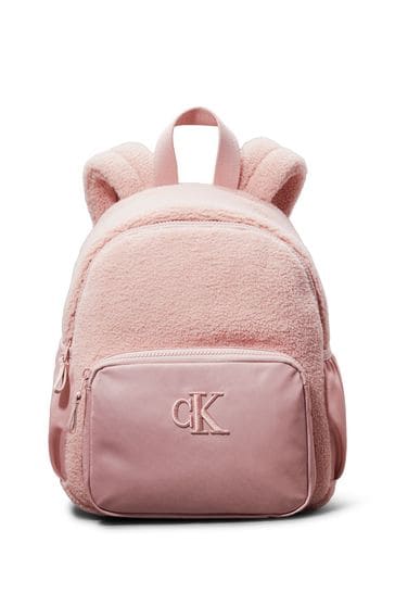 Buy Calvin Klein Pink Medium Teddy Backpack from Next Denmark