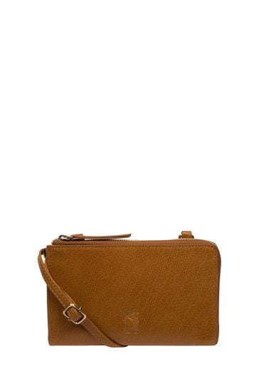 Conkca 'Winnie' Leather Cross-Body Clutch Bag