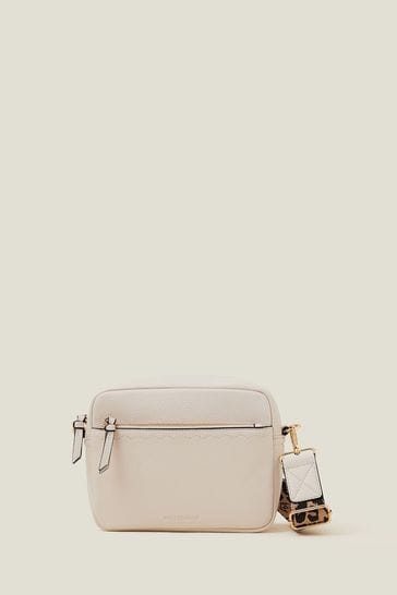 Buy Accessorize Cream Camera Bag with Webbing Strap from Next Netherlands