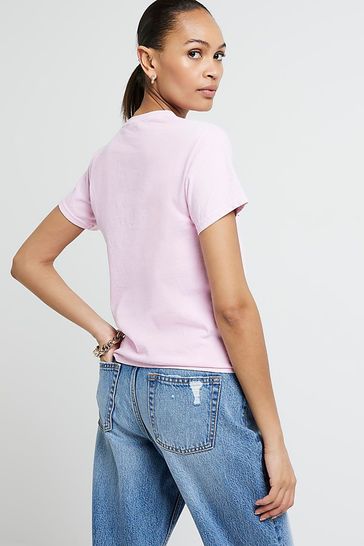 Buy River Island 100 Cotton Blondie Short Sleeve Printed T Shirt from Next Turkey