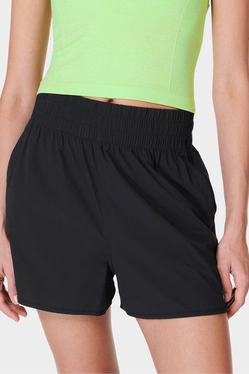 Sweaty Betty Black Relay Unlined Shell Shorts