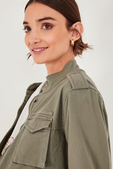 Hush military jacket cheap