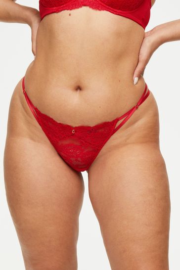 Ann Summers Red Sexy Lace Planet String Knickers