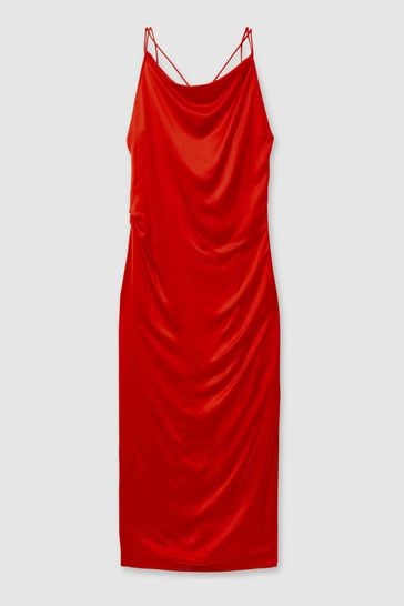 Reiss burnt orange dress top