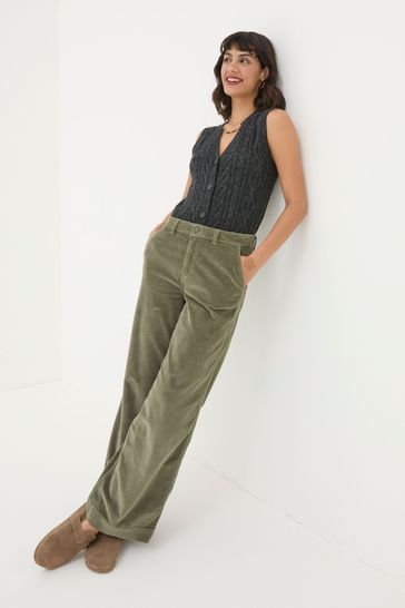 Buy FatFace Kendall Green Cord Trousers from Next Bahrain