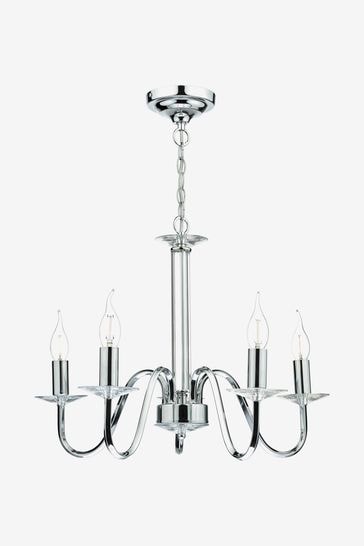 Dar Lighting Chrome Pique 5 Light Fitting