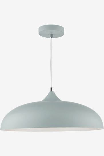 Dar Lighting Grey Kaelan 1 Light Pendant Ceiling Light