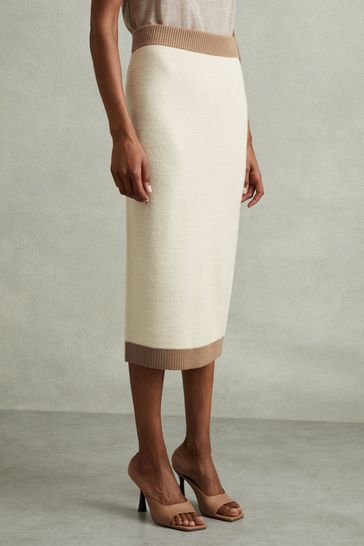 Knit midi pencil skirt online