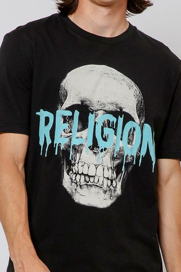 Religion skull t shirt sale