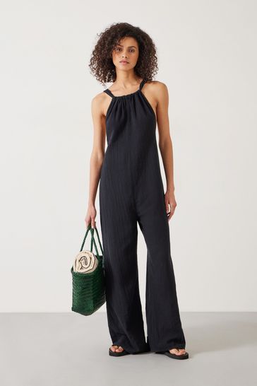 Hush Black Billy Beach Jumpsuit