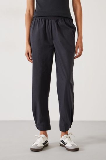 Buy Hush Black Cotton Poplin Easy 100 Cotton Trousers from Next United Arab Emirates