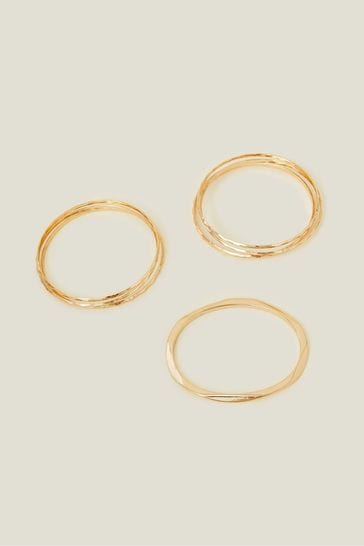 Buy Accessorize Gold Tone Bangles 8 Pack from Next Kuwait